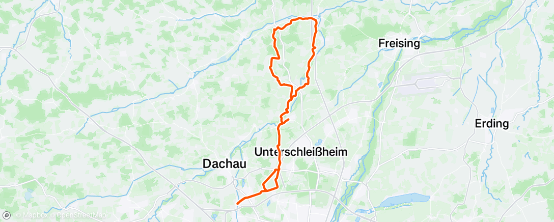 Map of the activity, Gravel-Fahrt am Morgen