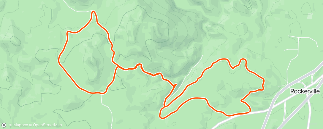 Map of the activity, Coon Hollow Trail Race