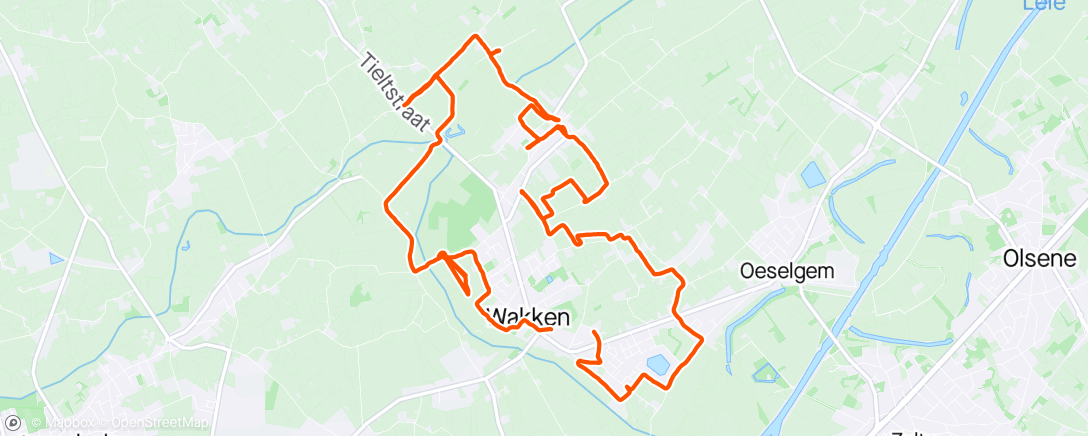 Map of the activity, Bloesemwandeling