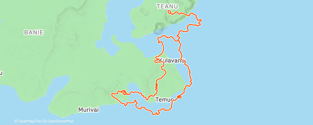 Map of the activity, Zwift - Group Ride: The WATT Squad Cocktail Blues Ride (D) on Tides and Temples in Watopia