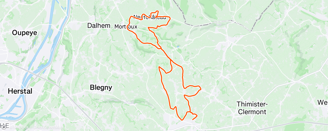 Map of the activity, Les 4 cimes