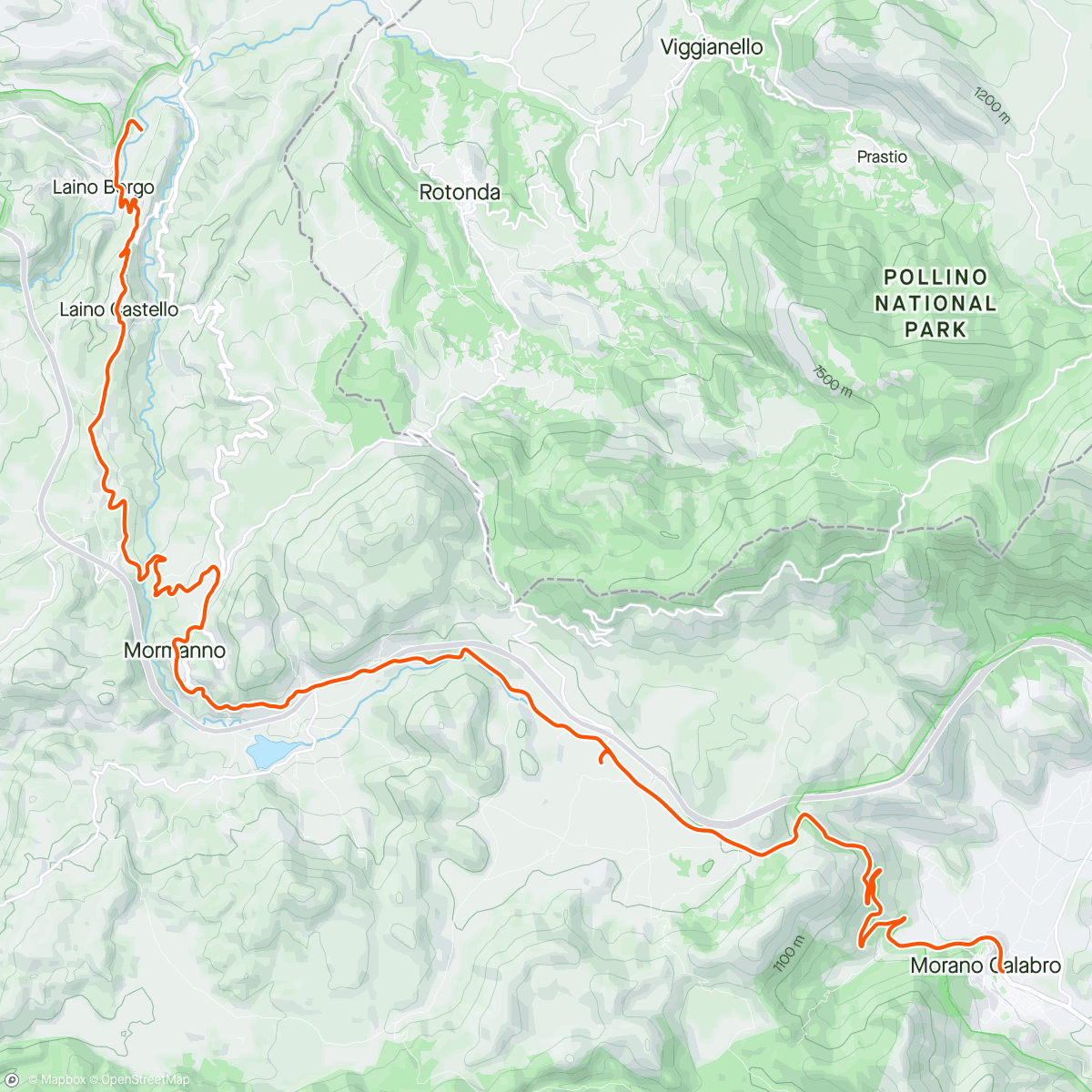 「Ciclovia Parchi Calabria 1」活動的地圖