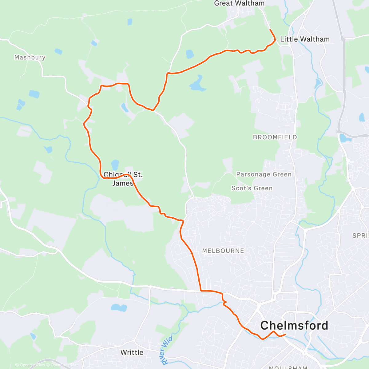 Карта физической активности (Long way to Neros)