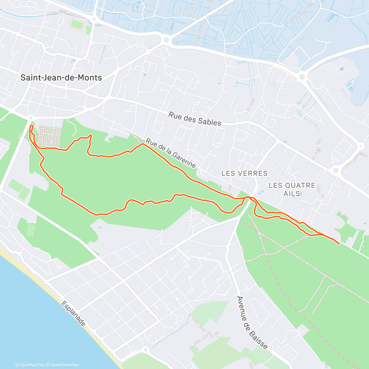 Mappa dell'attività Footing neigeux