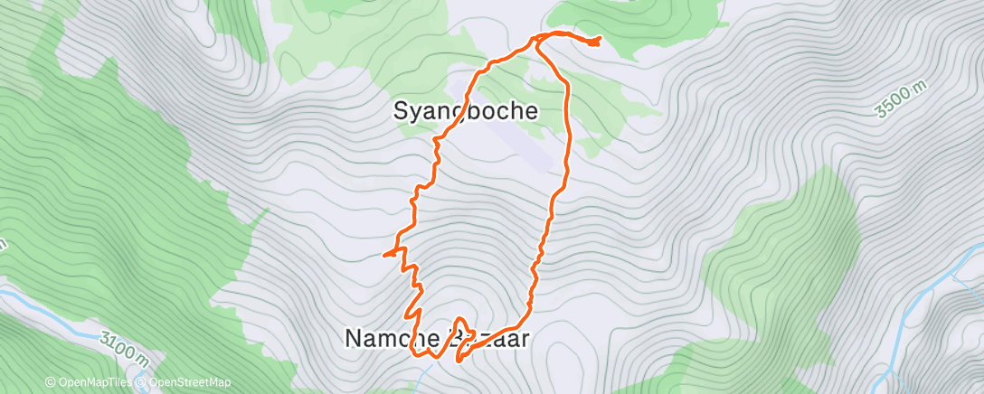 Map of the activity, Day 3 - Everest Basecamp Trek, Muslim Hikers  🏔🇳🇵