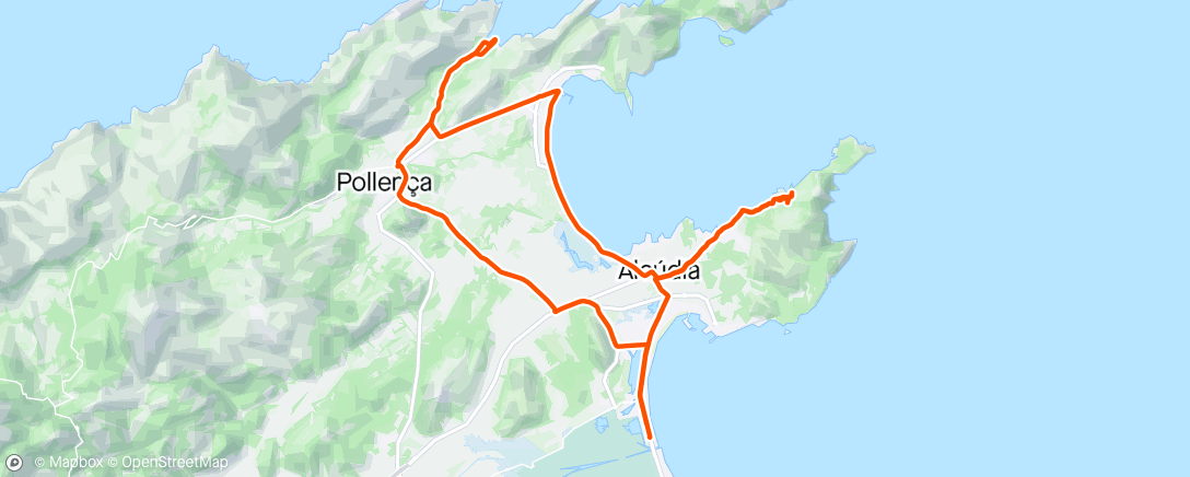 Map of the activity, La Victoria & Cala Sant Vicenç