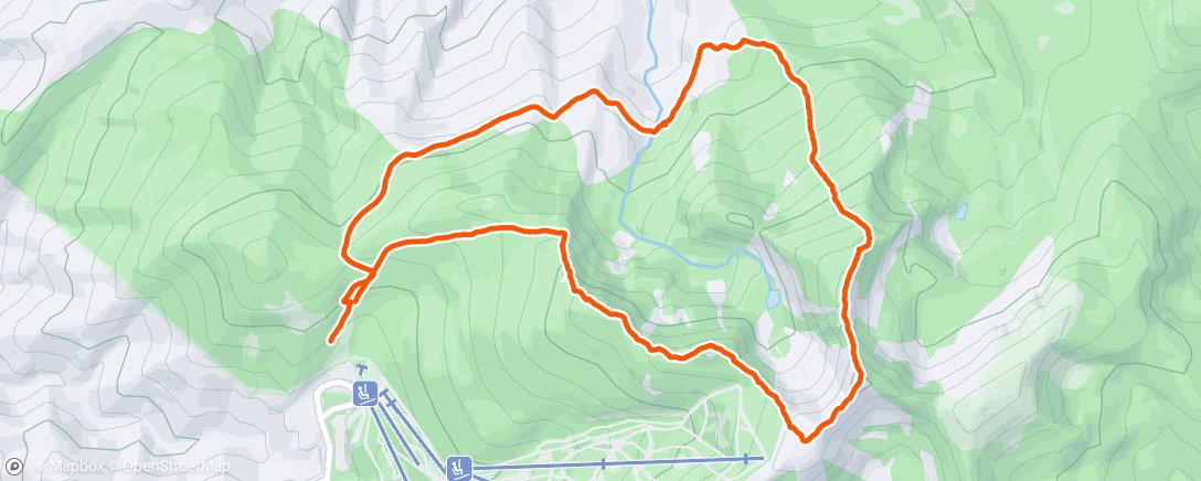 Map of the activity, Morning Trail Run
