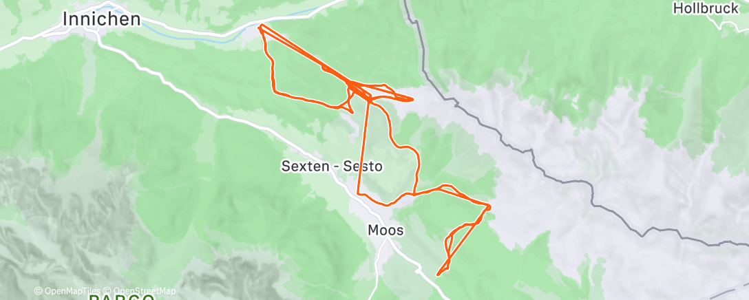 Map of the activity, Morning Alpine Ski