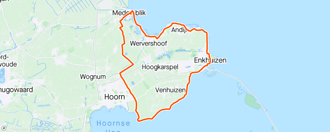 Map of the activity, Rondje met m’n zwager