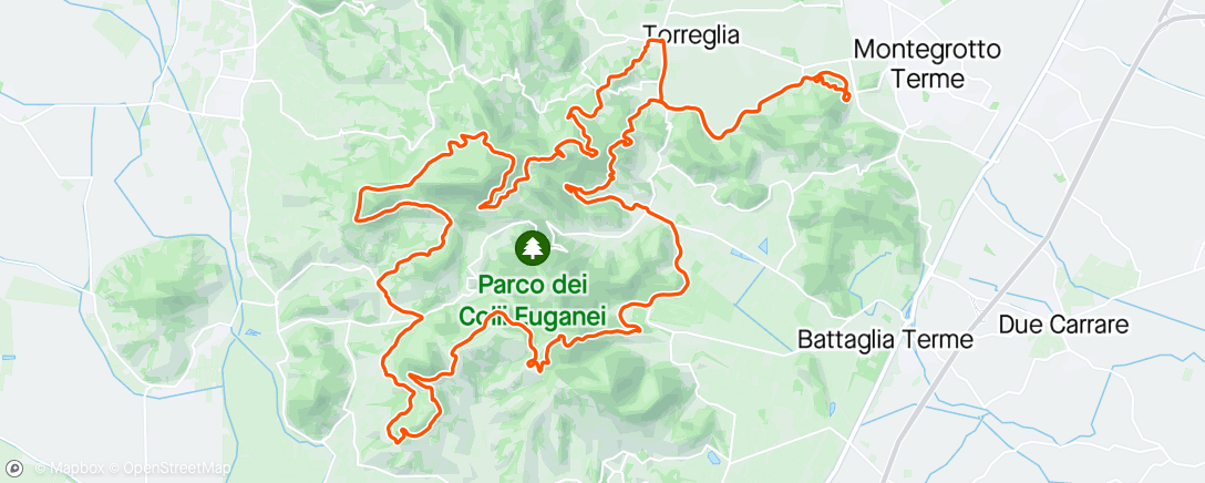 Map of the activity, Percorso GF Spaccapria