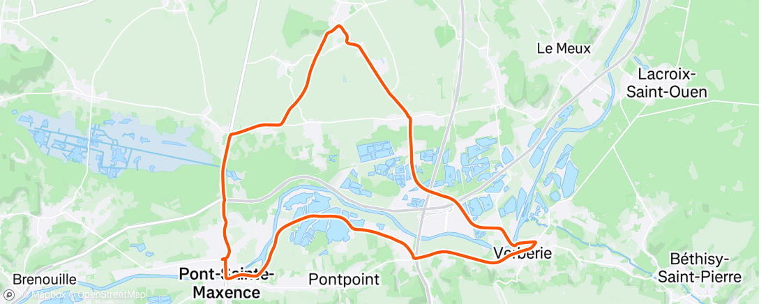 Kaart van de activiteit “Sortie vélo dans l'après-midi”