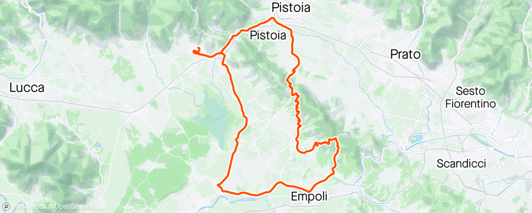 Map of the activity, TRAINING CAMP CHIACCHIERE A PEDALI: DAY 2