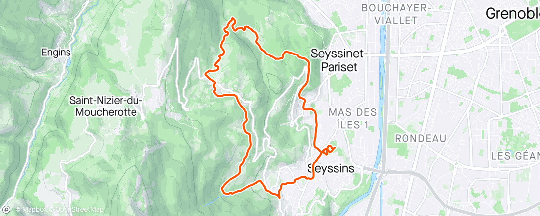 Mapa de la actividad (Trail des 3 Pucelles - La Tour Sans Venin | Sur le podium ça faisait longtemps 🥇)