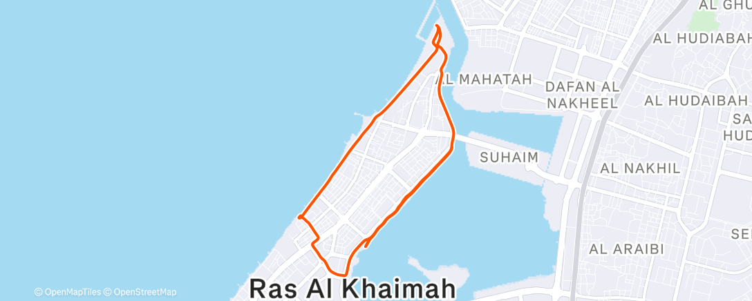 Map of the activity, Morning Run