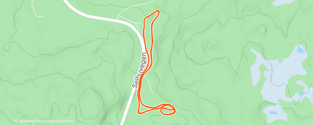 Map of the activity, Lunch Nordic Ski