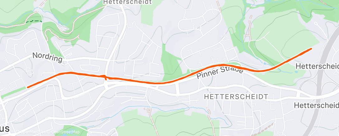 Map of the activity, Mittagslauf in NRW