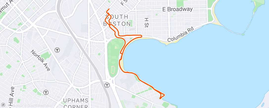 Map of the activity, Run/walk #8