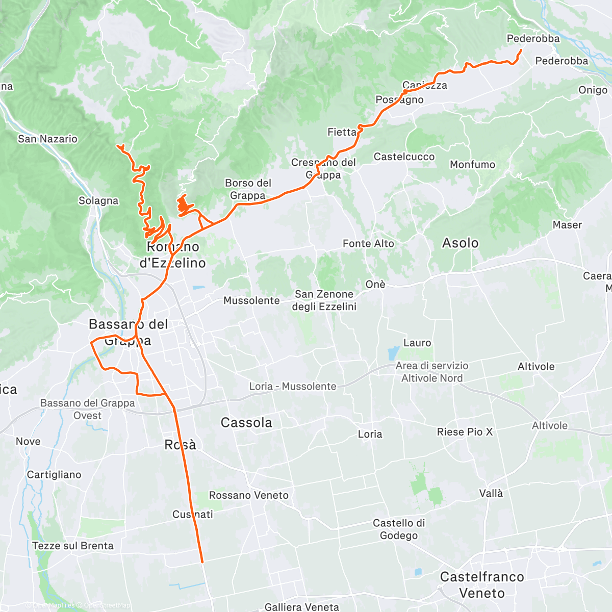 Карта физической активности (Grappaland)