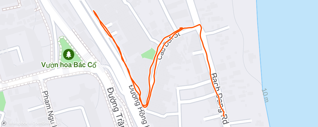 Mapa da atividade, Evening Run