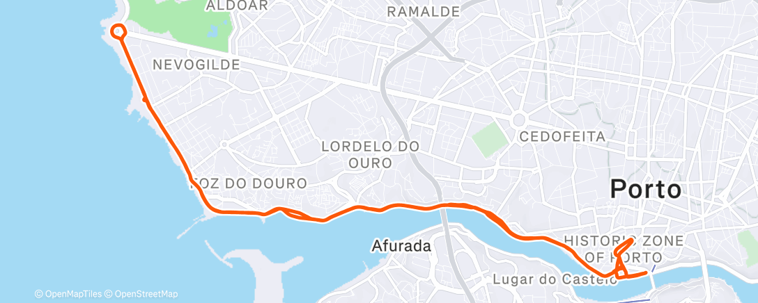 Mapa de la actividad, Morning Run
