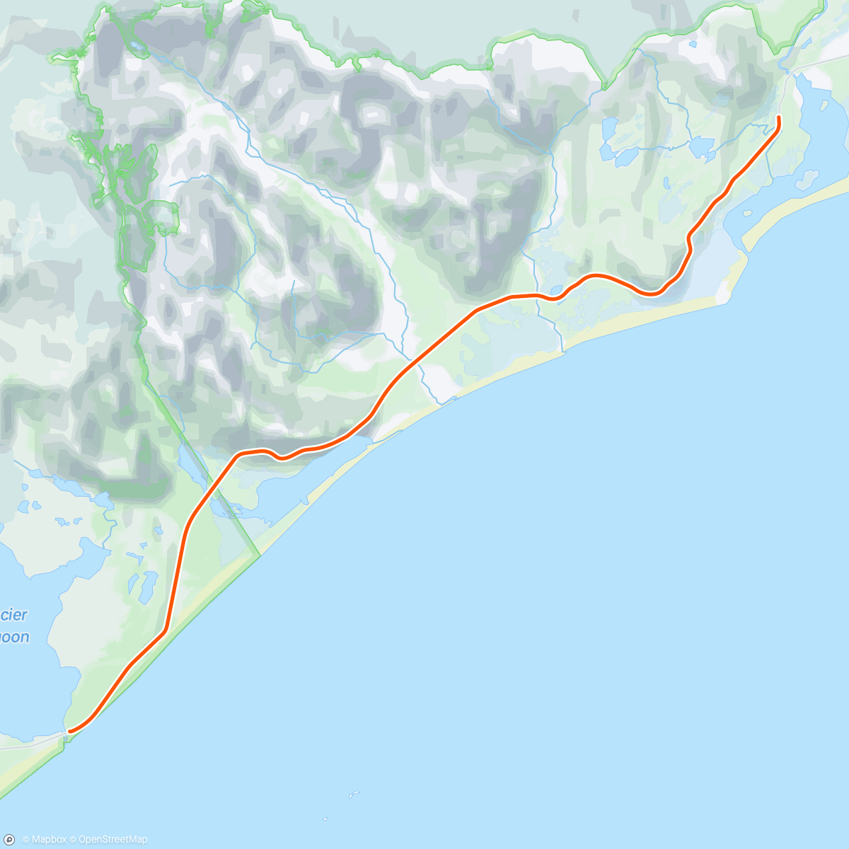 Map of the activity, ROUVY - GWA Iceland | Stage 2 - Jökulsárlón Glacier Lagoon