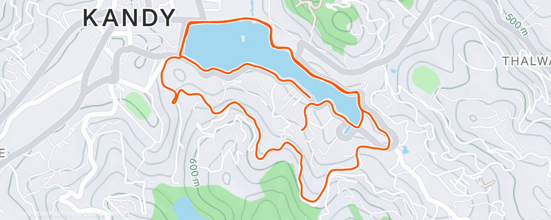 Map of the activity, Kandy