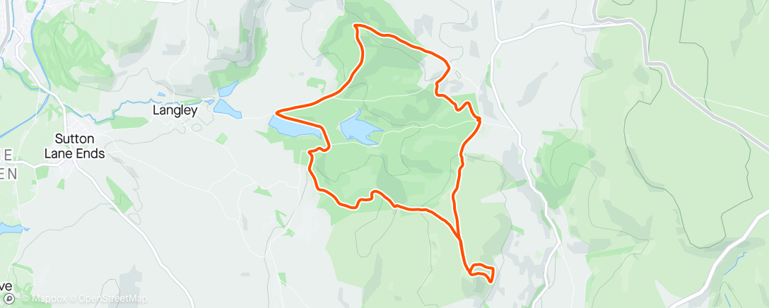 Map of the activity, Loop round Mac forest and double Shuts