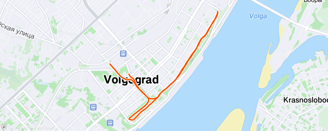 Map of the activity, Утренний забег