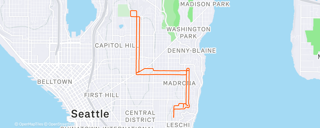 Map of the activity, Grocery run