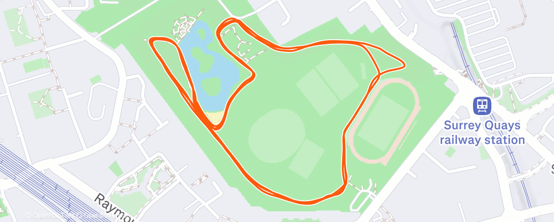 Map of the activity, Parkrun!