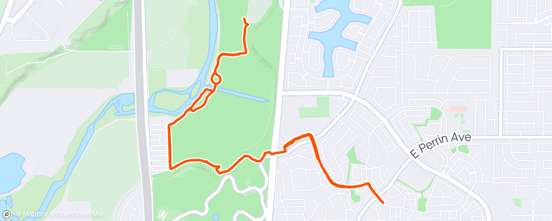 Map of the activity, Walk w/family 2.74ap