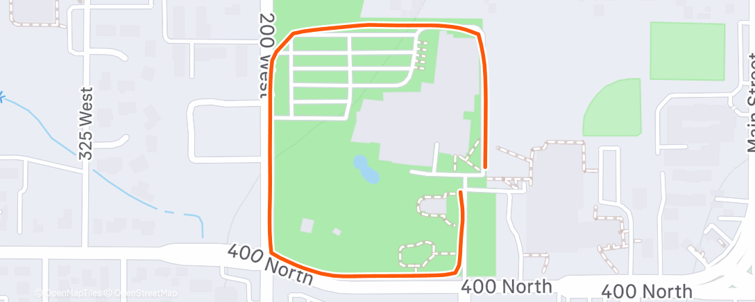 Map of the activity, Morning Run