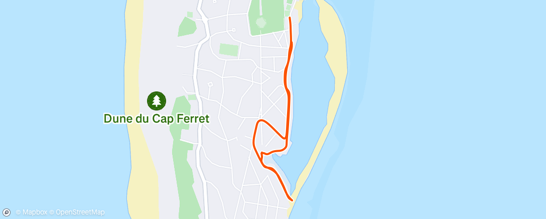 Map of the activity, Marche dans l'après-midi