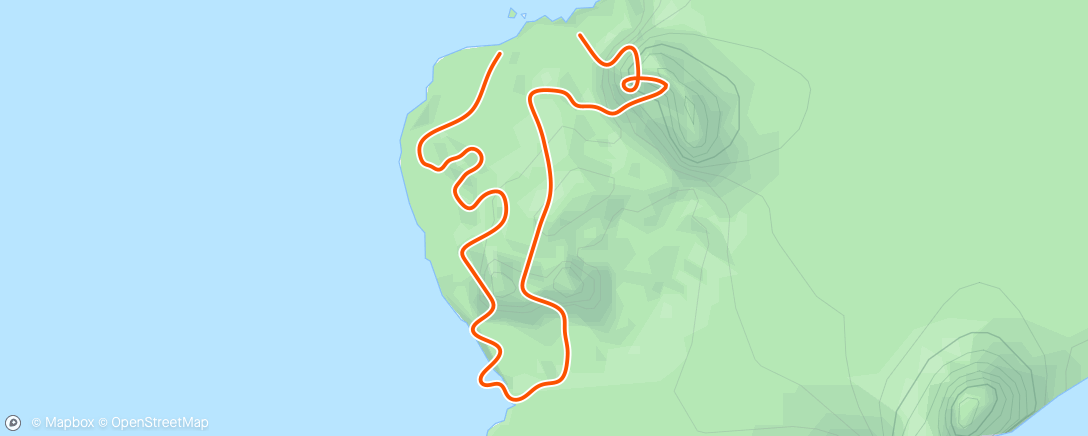 Mapa de la actividad (Zwift - Race: Zwift Insider Tiny Race (3 of 4) (A) on Two Bridges Loop in Watopia)