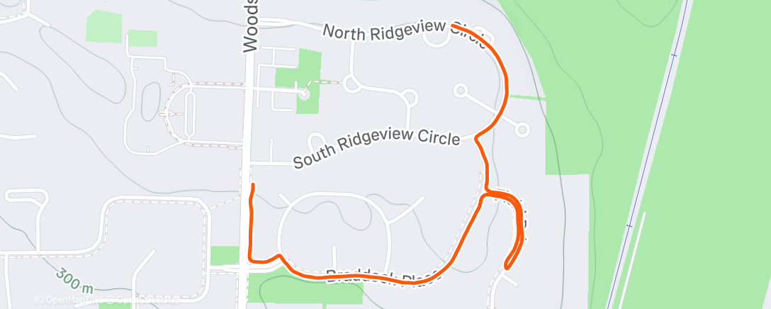 Map of the activity, Lunch Run