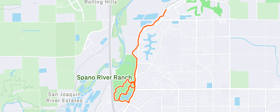 Mapa de la actividad (Afternoon Run)