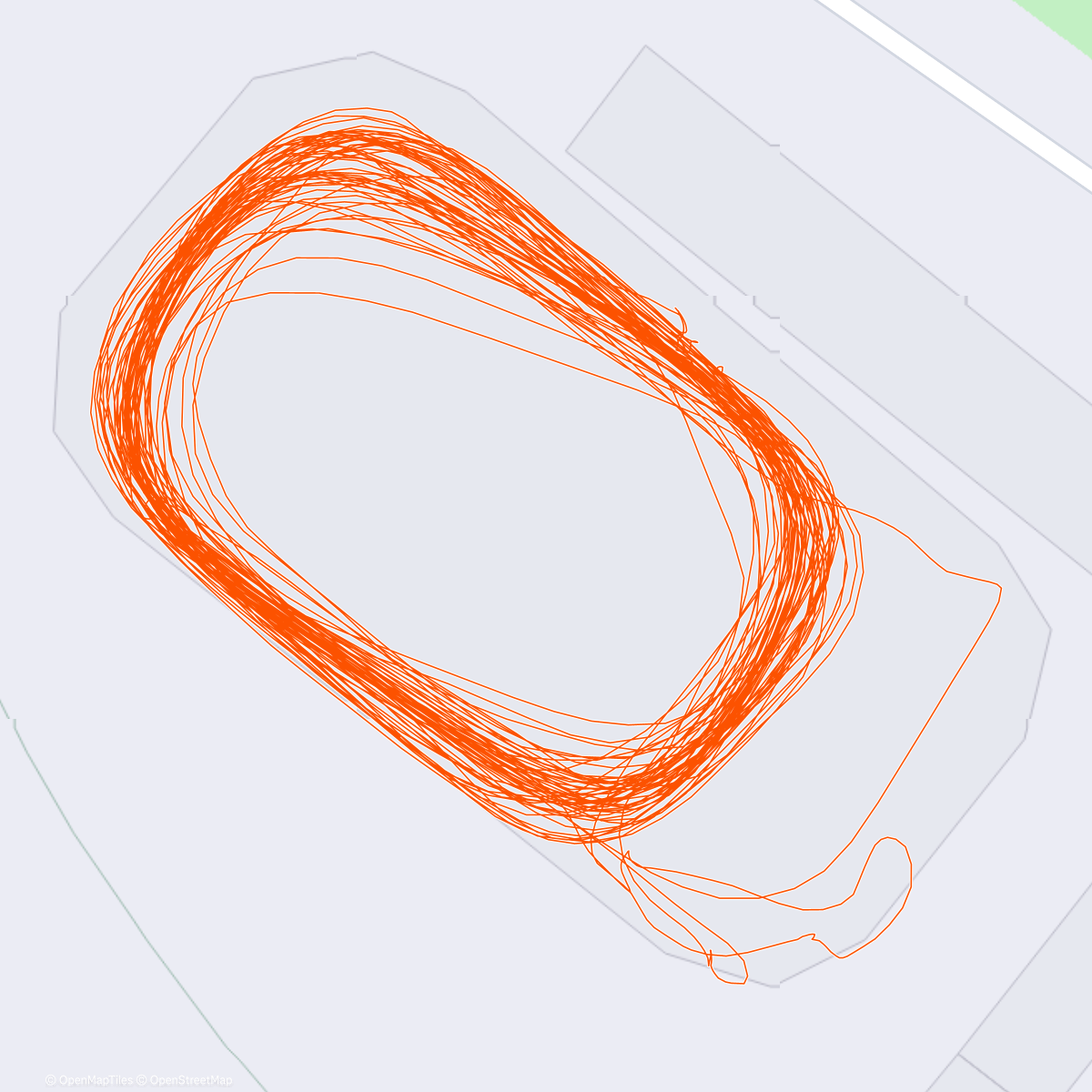 Map of the activity, Bruslení Povrly