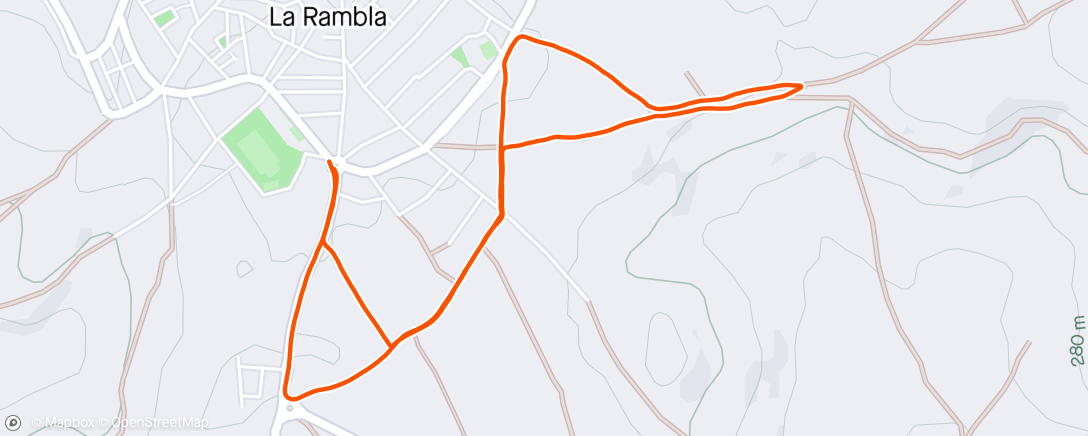 Map of the activity, Cross de La Rambla