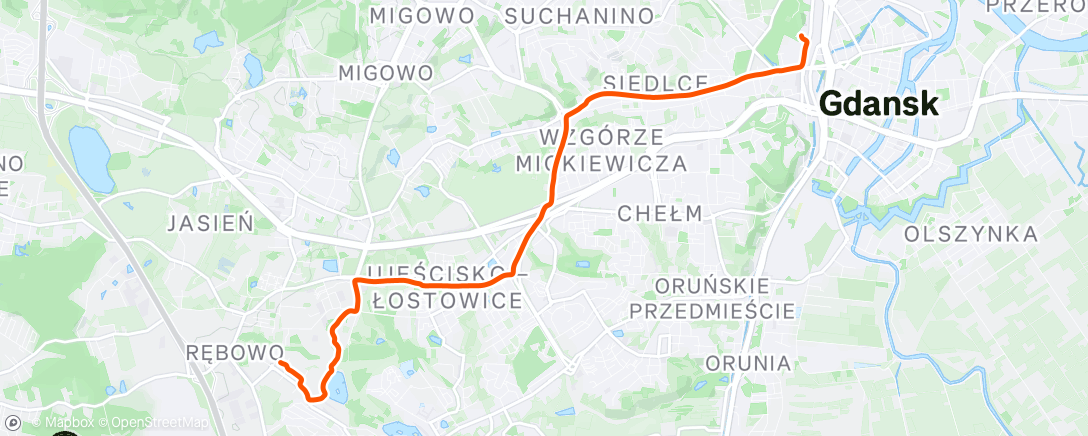 Map of the activity, Morning Ride