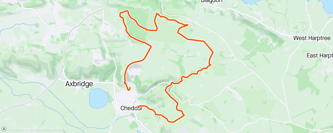 Map of the activity, The Big Cheese - fell run