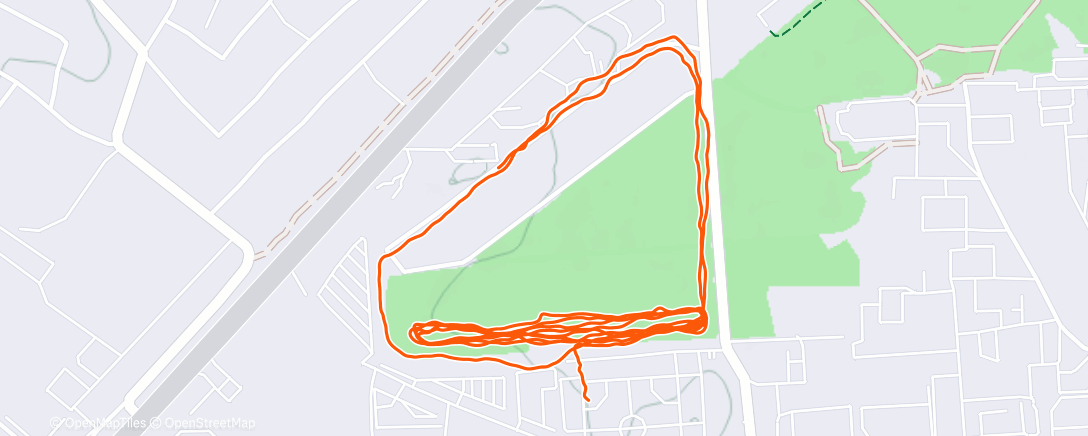 Map of the activity, Afternoon Trail Run