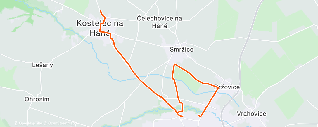 Карта физической активности (Afternoon Ride)