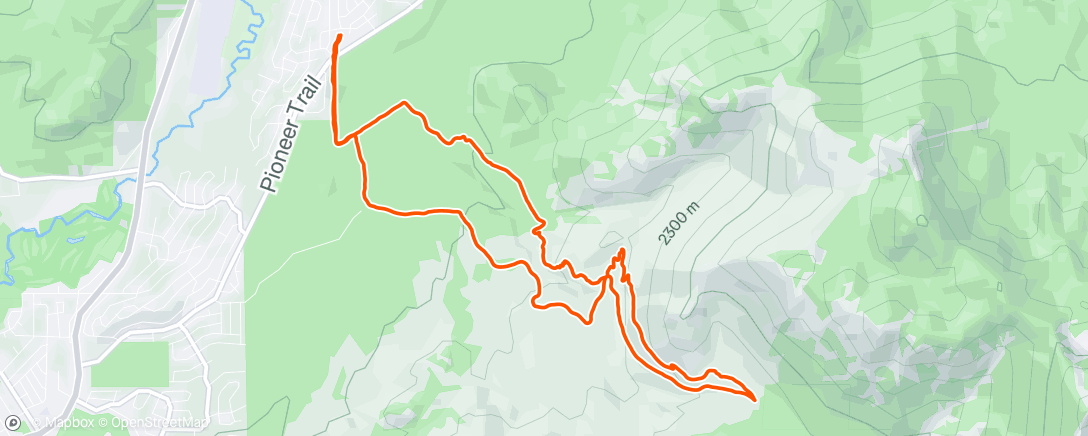 Map of the activity, Evening Mountain Bike Ride