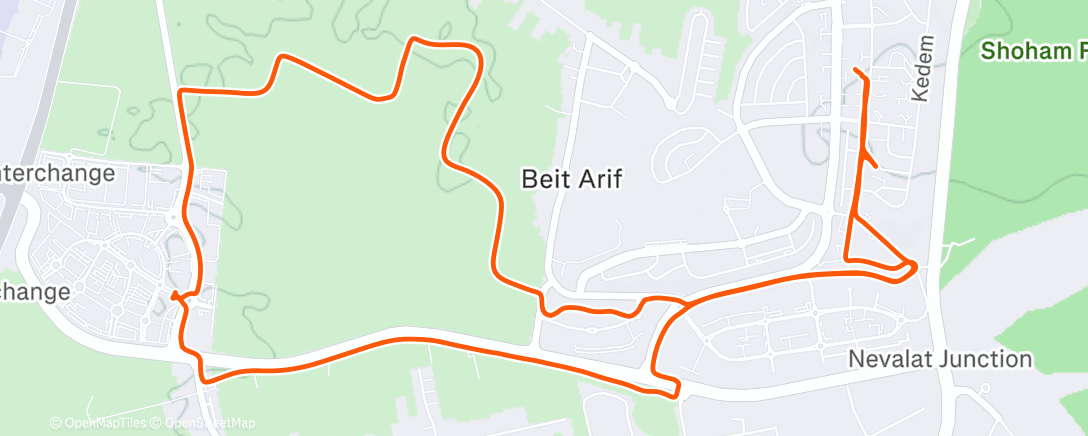 Map of the activity, Morning Ride