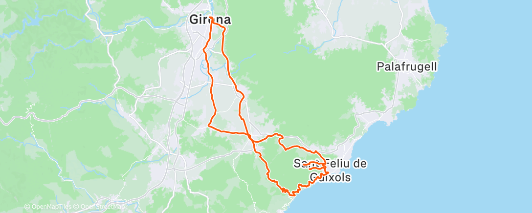 Map of the activity, Morning Ride