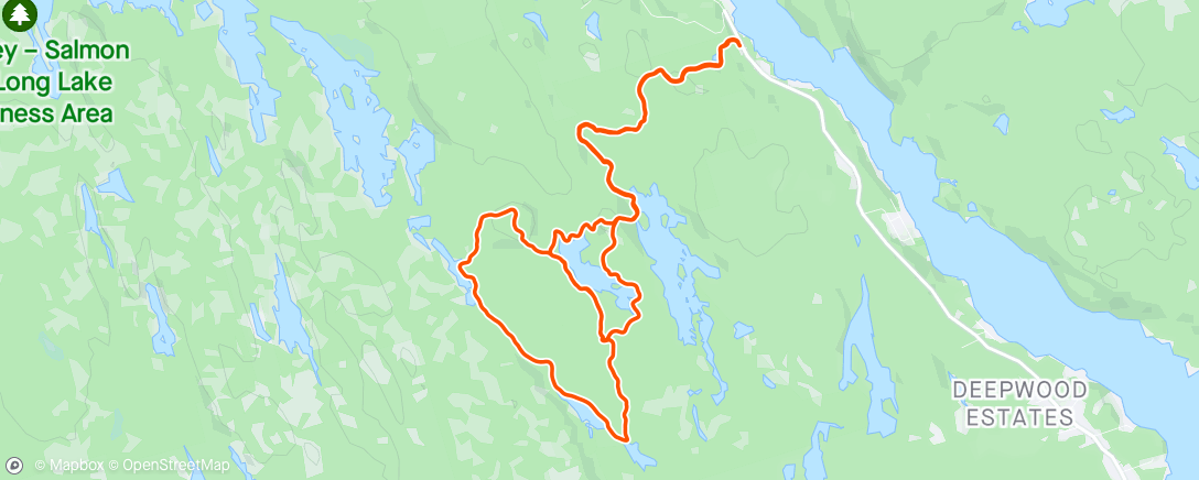 Mapa da atividade, Callous Crow Trail Race