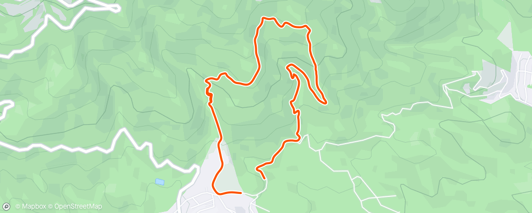 Map of the activity, 10x1' r:1'40" (239+ 1,4km)