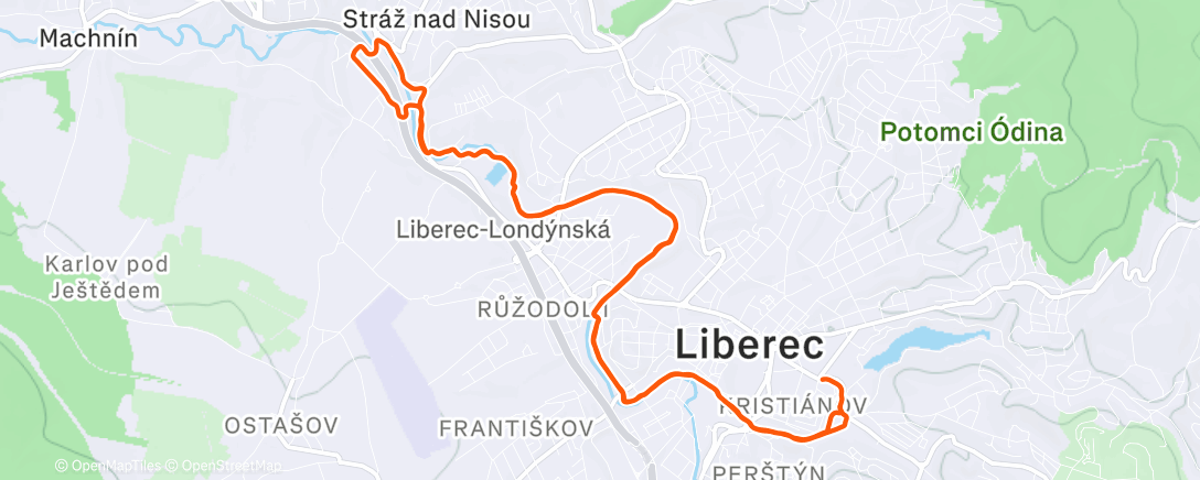 Карта физической активности (Afternoon Run)