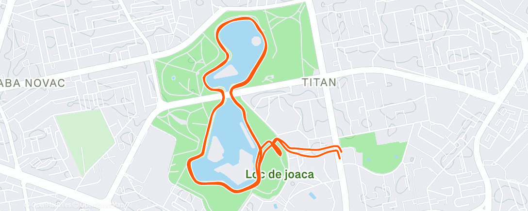 Map of the activity, Morning Run
