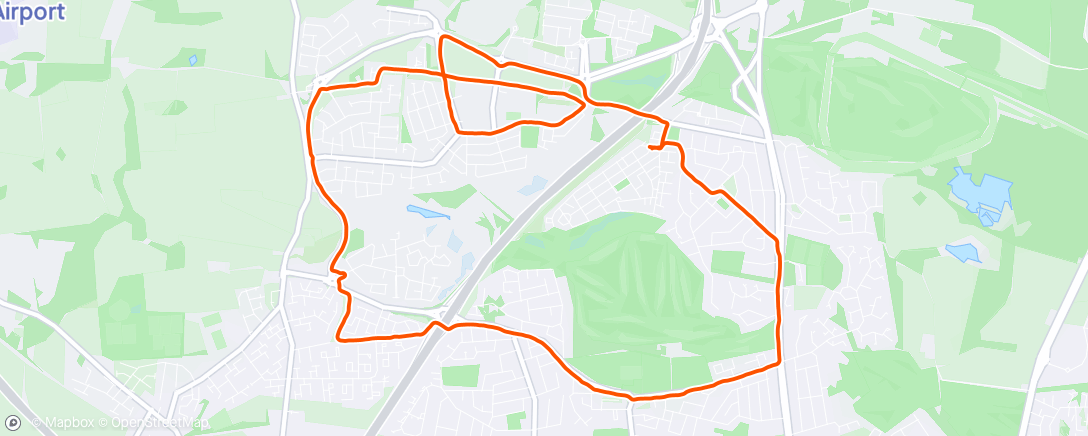 Map of the activity, Morning run with Charlie 🐕‍🦺